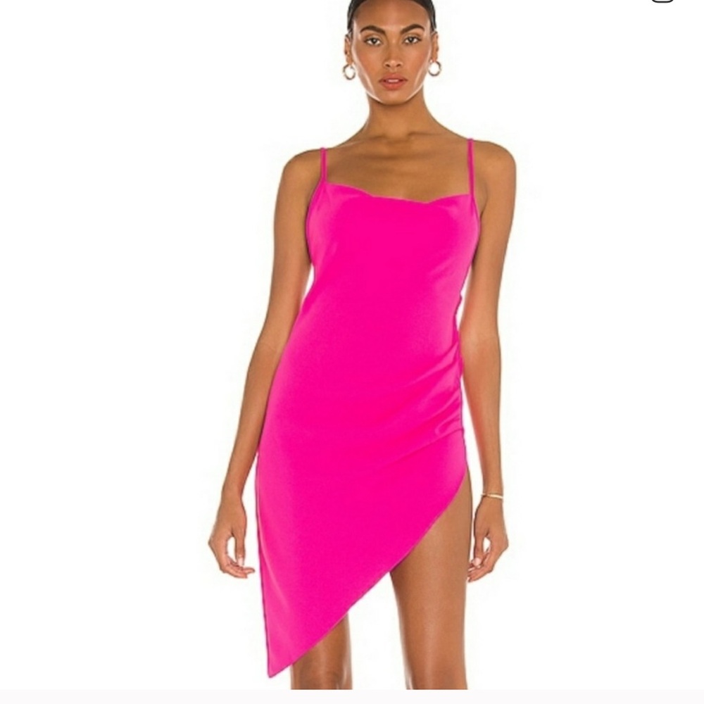 Amanda Uprichard Janet Dress Hot Pink. Size: Medium
